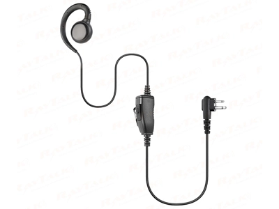 EM-3313A Swivel C Ring Ear Hook PTT Earpiece with Mic for Two Way Radio