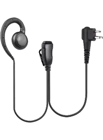 EM-3327 C-Shape Ear Hook Earpiece Security Headset with PTT for Radio