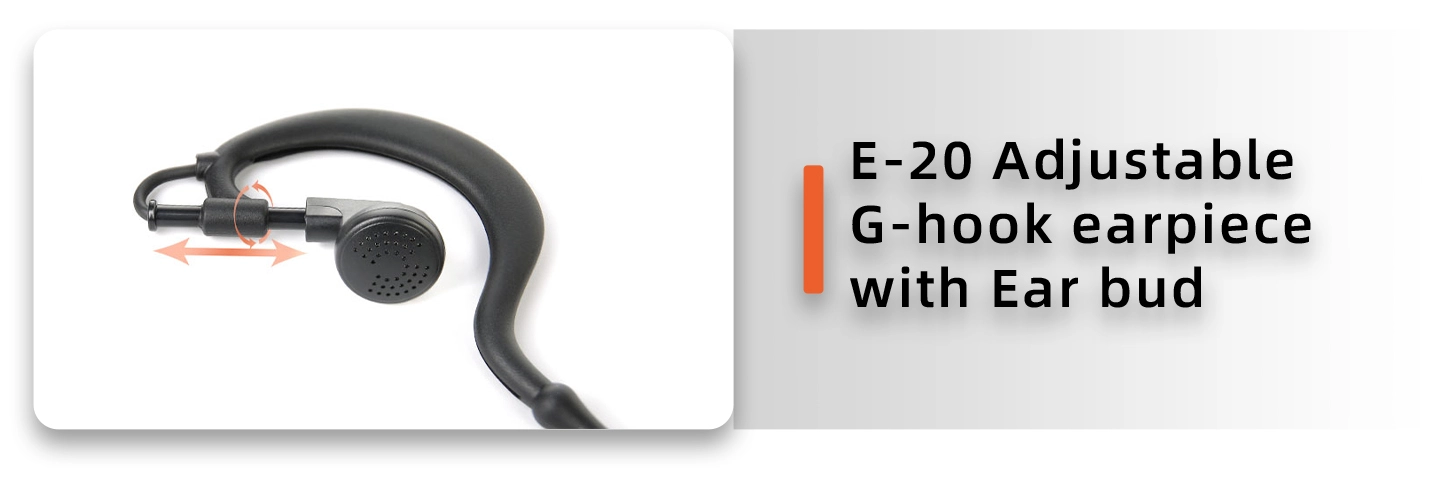 Details of EM-2027 G-Hook Earpiece Two Way Radio Communication Headphone Headset