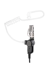 EM-4238N Bodyguard Braided Cable Acoustic Ear Tube Earpiece with PTT for Intercom Radio