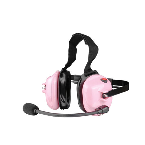 B-50Q pink behind-the-head heavy-duty headset