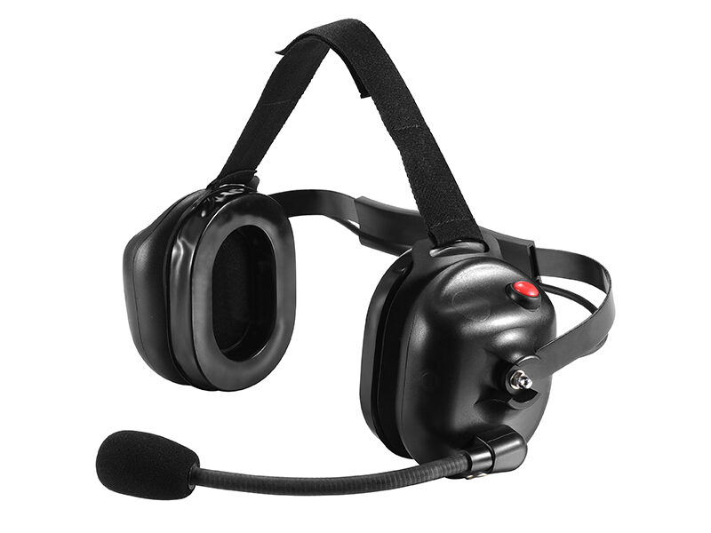 45 degree angle view of B-50Q Noise Cancelling Microphone Headset with mic