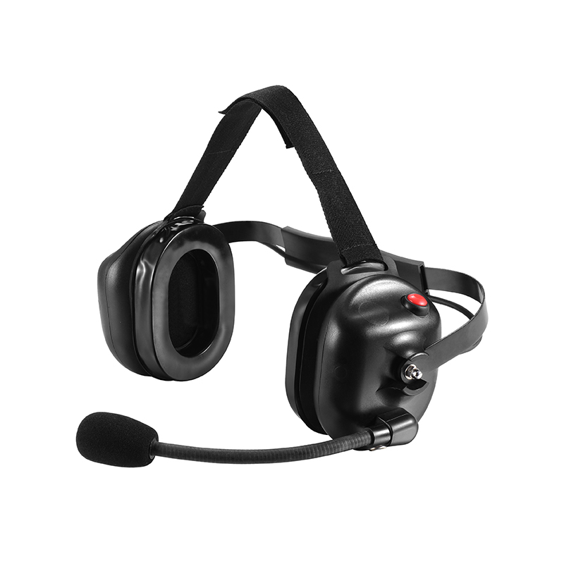 45 degree angle view of B-50Q Noise Cancelling Microphone Headset with mic