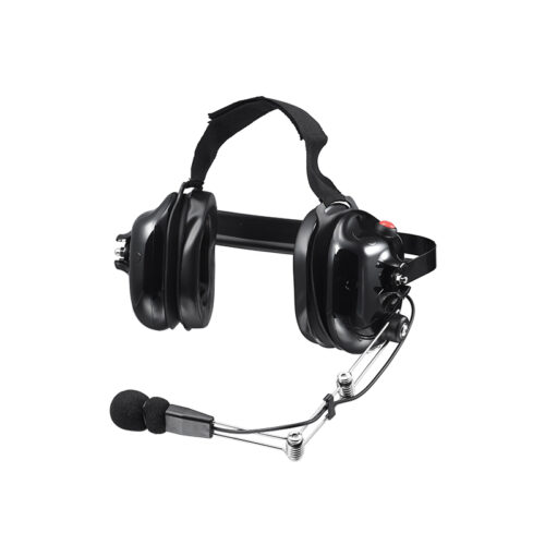 The metal boom mic of the B-51Q two radio headsets can be adjusted to an appropriate communication distance.