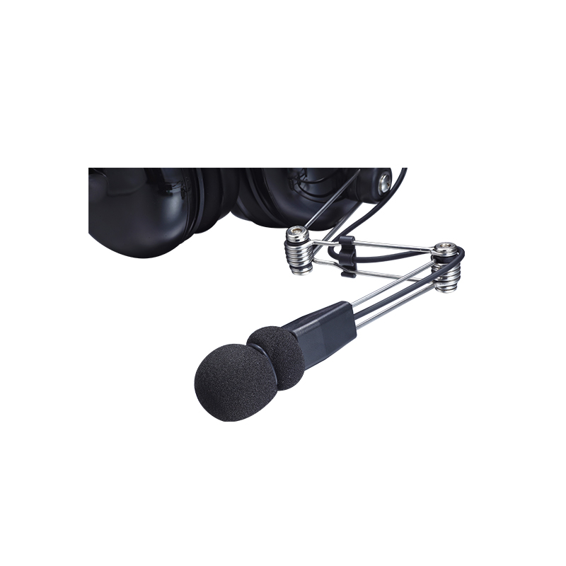 Adjustable metal boom mic for optimal speaking distance