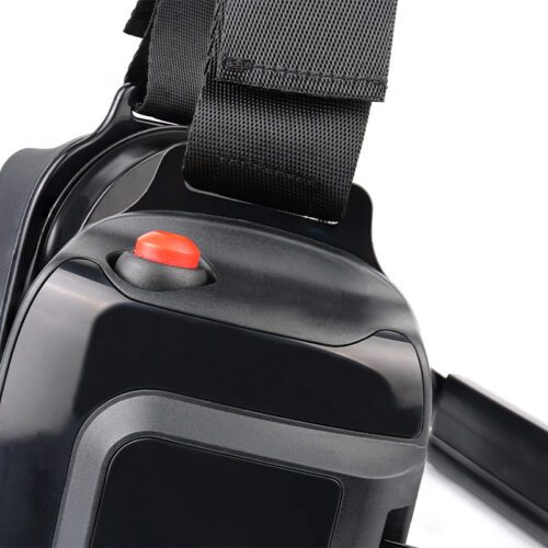B-60Q off-road headsets with adjustable headband and red PTT button