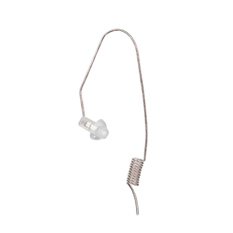 E-47 earpiece for communication with flexible, bendable ear hook and cable, featuring a clear-sound speaker for reliable conversations