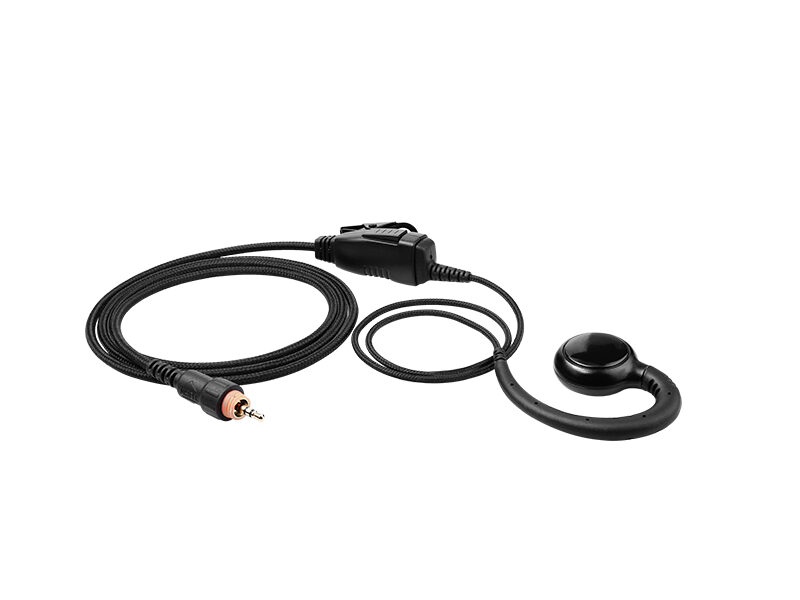 EM-3327 braided fiber earphone for walkie talkie with M12 Motorola connector