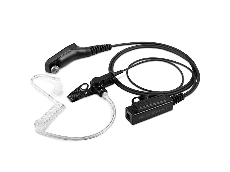 EM-4238 1-wire surveillance earpiece with M9 connector, compatible with Motorola radios TROB, XRP3600, and APX600