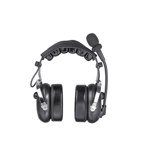 RAN-1000AQ intercom headset with soft dual earpads, front view
