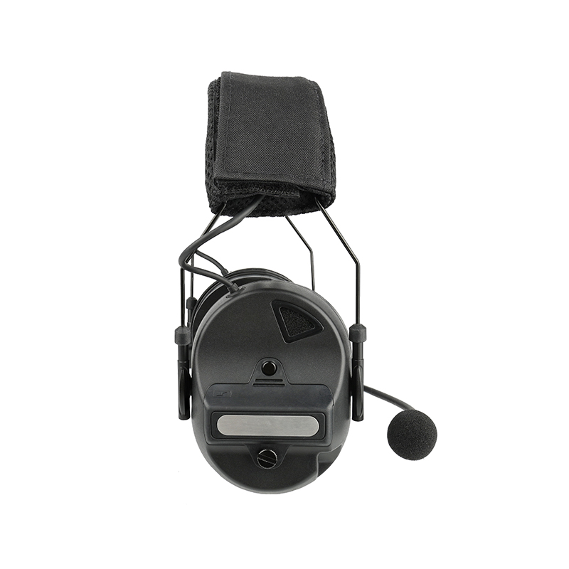 Side view of RE10 Black military-grade headset