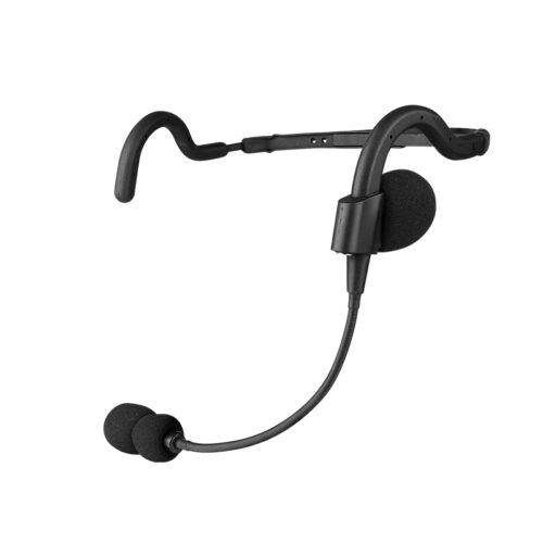 Front view of RHS-0636 Ultra-Light tactical headphone with mic