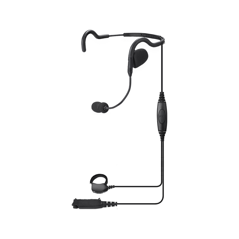 RHS-0636 tactical communications headset with finger ring PTT