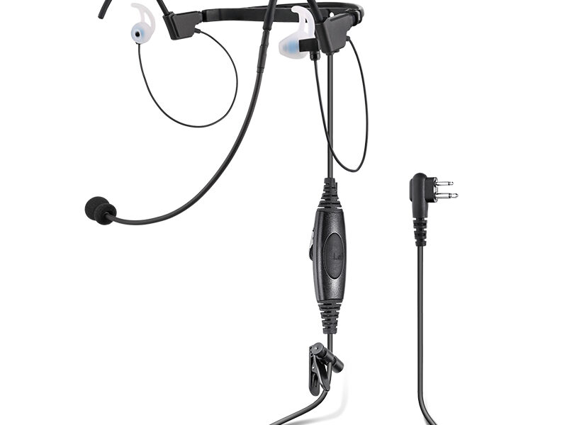 RHS-07 behind the head tactical earpiece with ptt full view