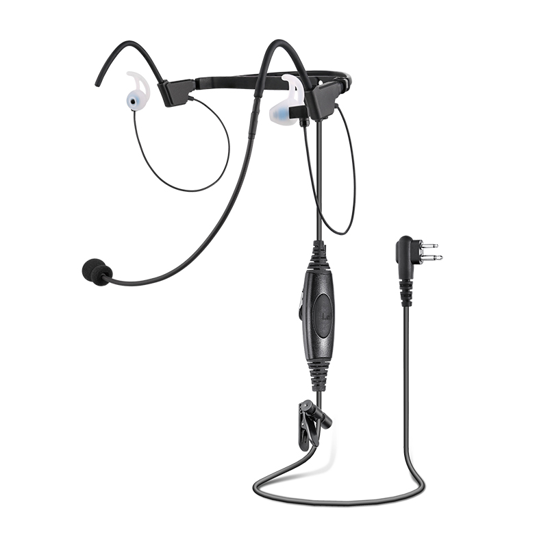RHS-07 behind the head tactical earpiece with ptt full view
