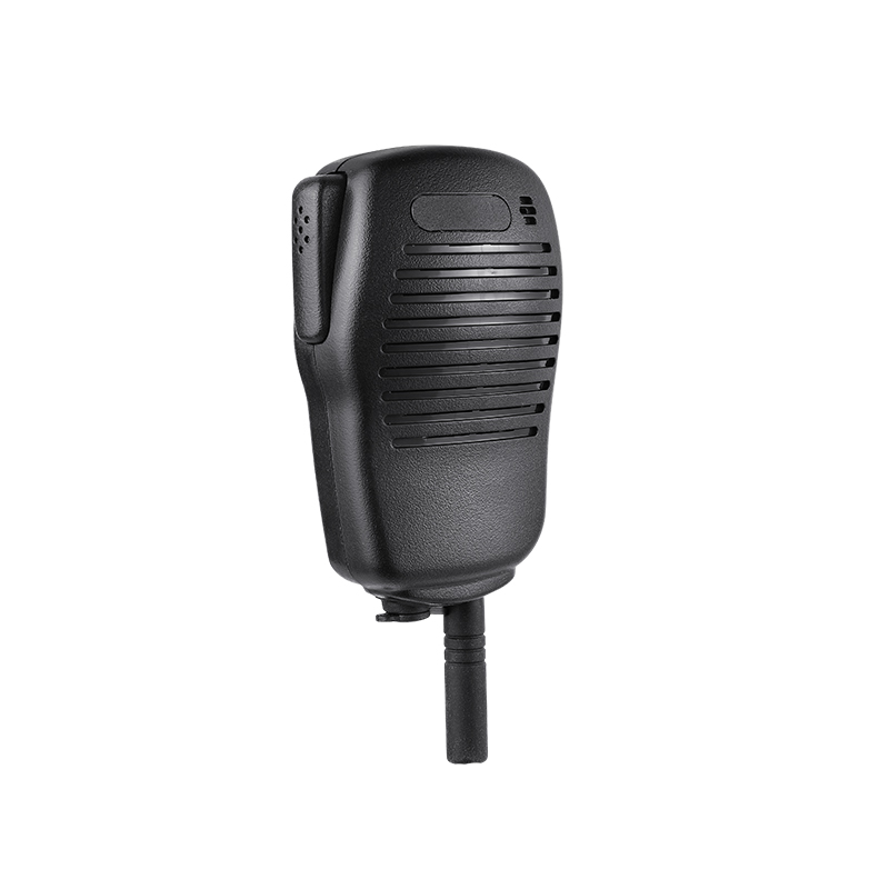 45 degree view of RSM-110/CC Walkie mic for two way radio communication