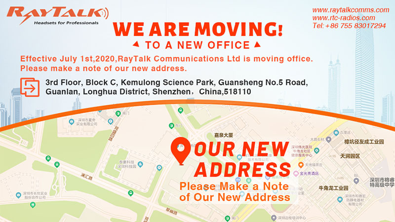 RayTalk's new office address