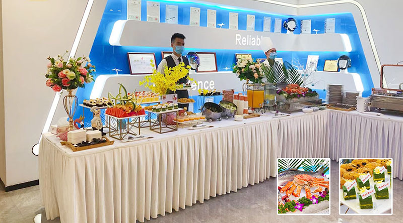 RayTalk celebrates with delicious food