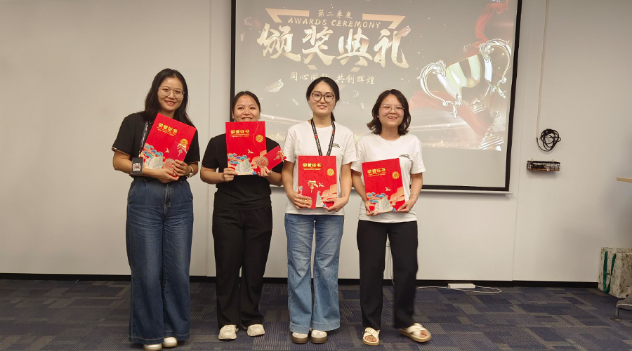 Outstanding employees in the second quarter