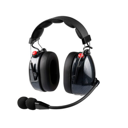 RAN-3000CF Carbon Fiber Printed Radio Headphone