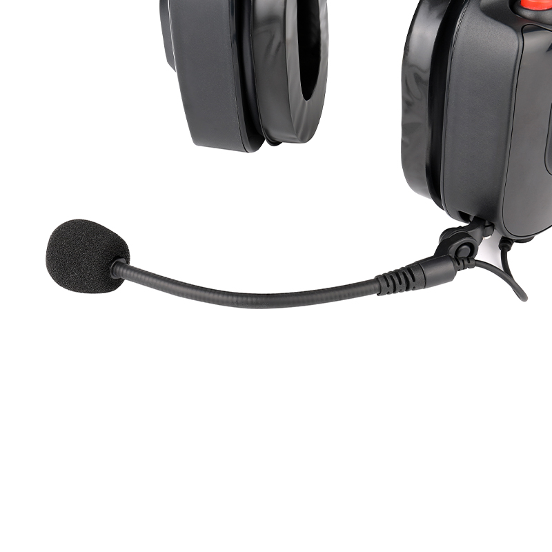 RE-20 military headset with adjustable flexible microphone