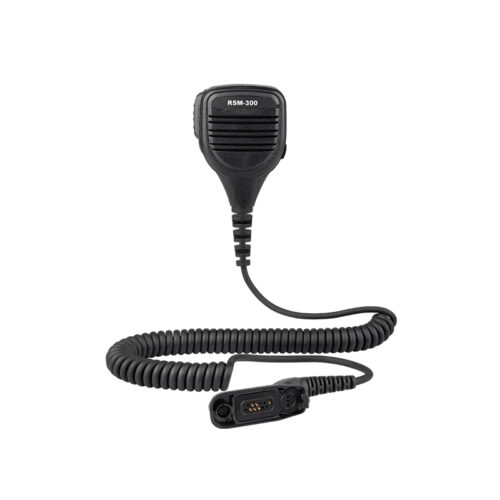 RSM-300 handheld speaker microphone RSM-300 handheld speaker microphone with Motorola M9 connector, compatible with MotoTRBO radios
