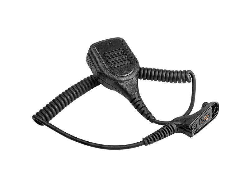 RSM-310-CC speaker mic with tangle-free coiled cable for enhanced durability