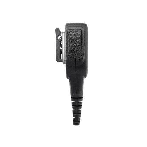 Side view of the RSM-310 shoulder remote speaker microphone showing the push-to-talk button Side view of the RSM-310 shoulder remote speaker microphone showing the push-to-talk button