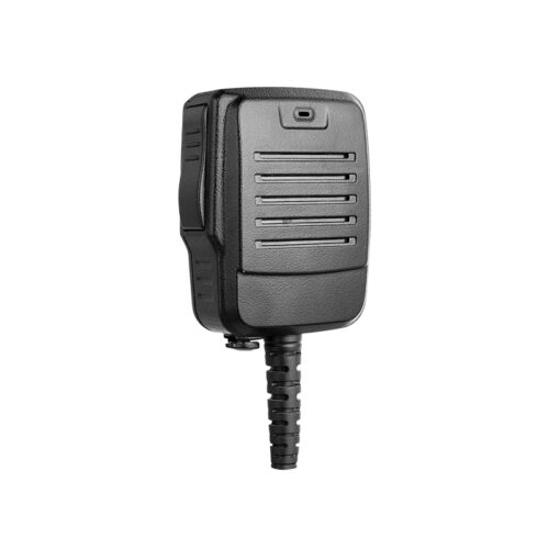 Side view of the RSM-500 handheld microphone with speaker for mobile radios