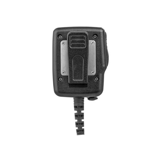 RSM-500 remote speaker microphone with a 360-degree rotatable rear clip for easy adjustment