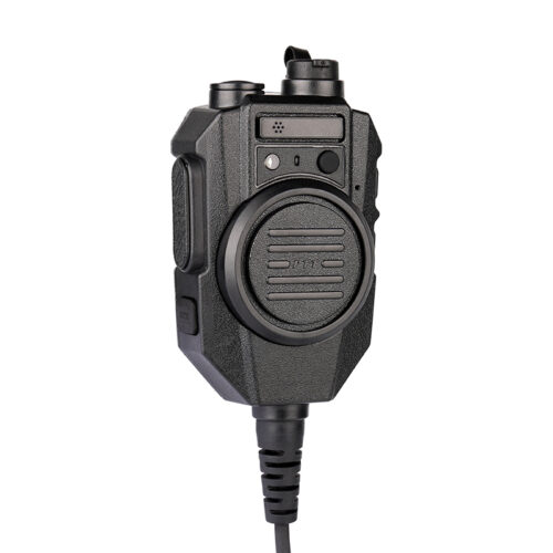 RSM-600 2 way radio speaker mic showing both side and front views with dual convenient PTT buttons RSM-600 2 way radio speaker mic showing both side and front views with dual convenient PTT buttons