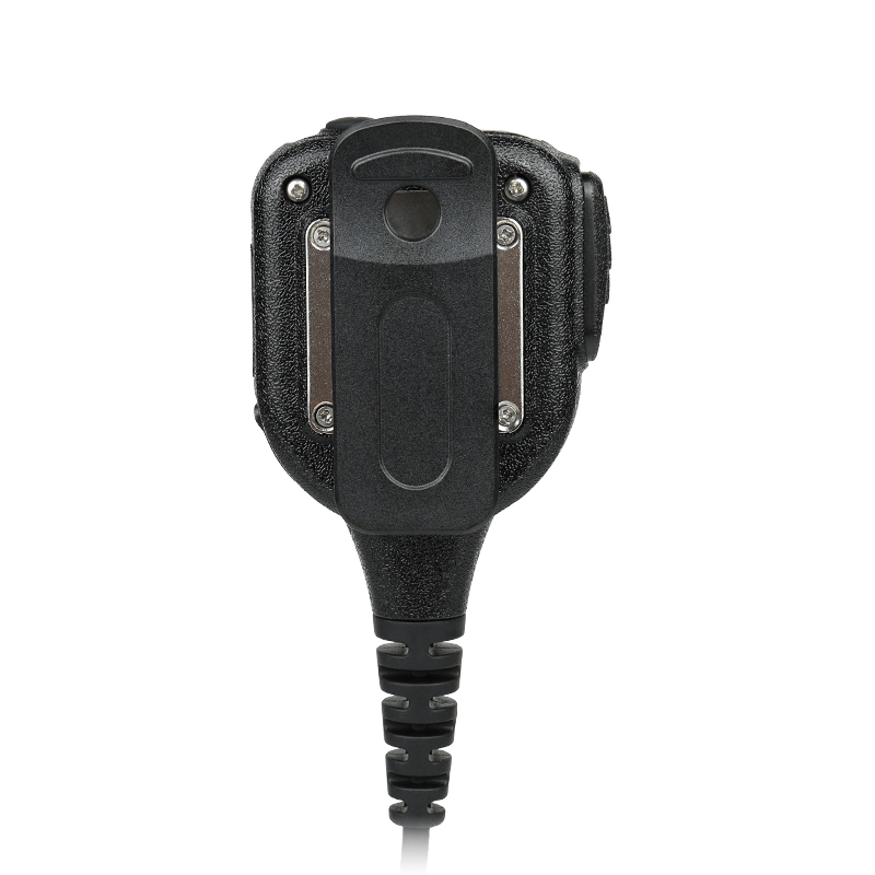 RSM-800 speaker mic featuring a 360-degree rotatable rear clip for secure attachment RSM-800 speaker mic featuring a 360-degree rotatable rear clip for secure attachment