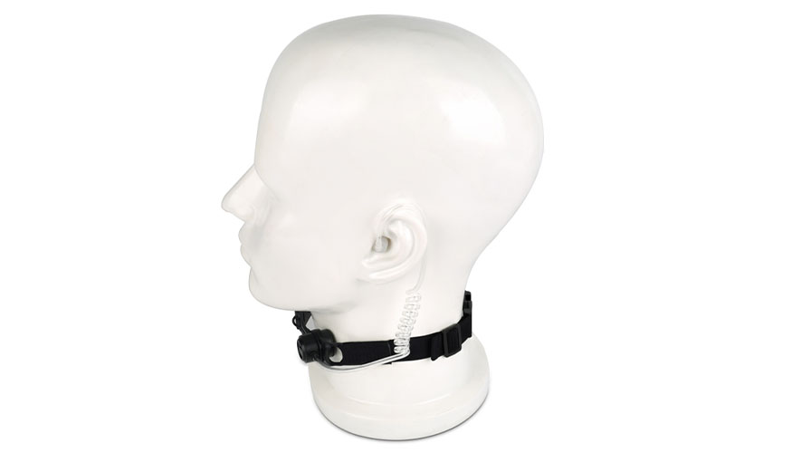 Throat Microphone with vibration contact sensor around the neck