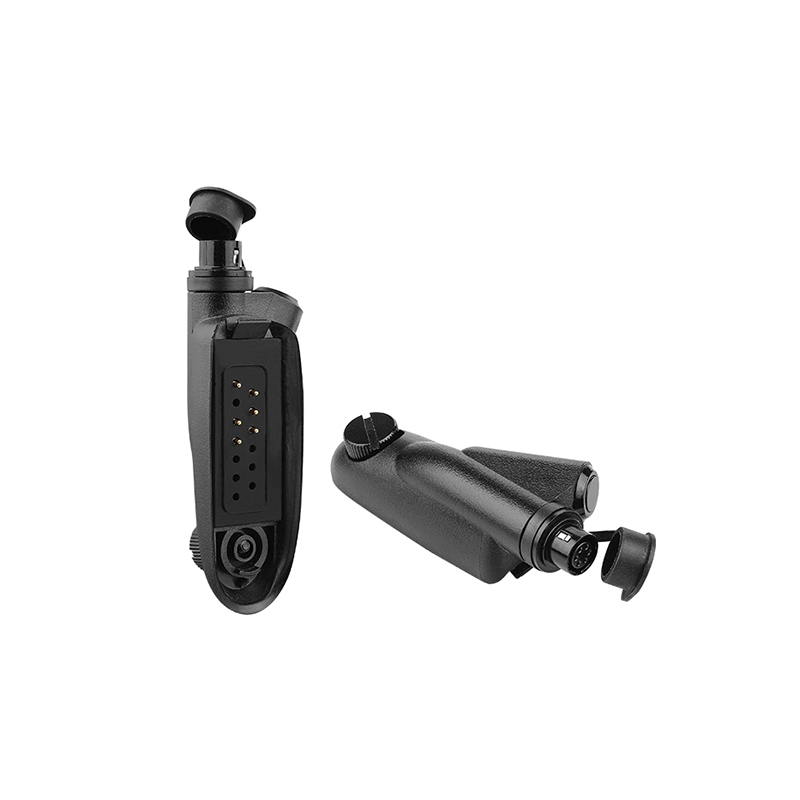 AP-M2-HRS6F/PTT Walkie Talkie Earpiece Adapter-For Motorola GP328/GP338/GP340 to Hirose 6 Pin Connector with Flat PTT