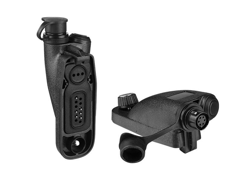 AP-M9-HRS6F/PTT Radio Walkie Talkie Earpiece Adapter-For Mototrbo DP3400 APX4000 to Hirose 6 Pin Connector with Flat PTT