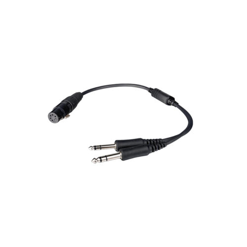 CB-10 Airbus Headset to GA Dual Plugs Headset Cable