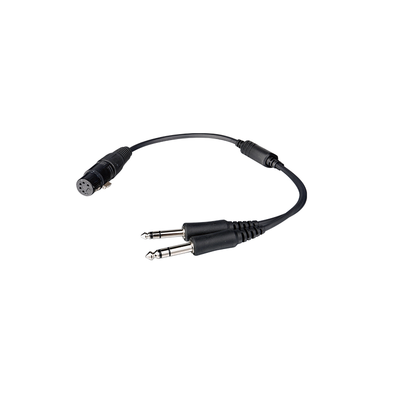 CB-10 Airbus Headset to GA Dual Plugs Headset Cable