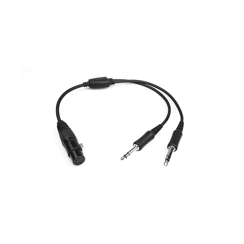 CB-10 Airbus Headset to GA Dual Plugs Headset Cable