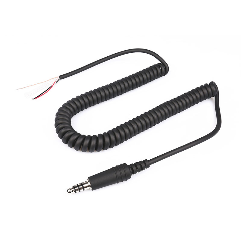 CB-15 (2) CB-15 Replace Helicopter Headset Coiled Cord
