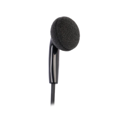 E-10 earbud with sponge cover