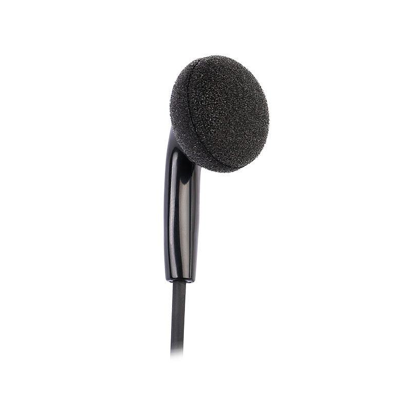 E-10 earbud with sponge cover