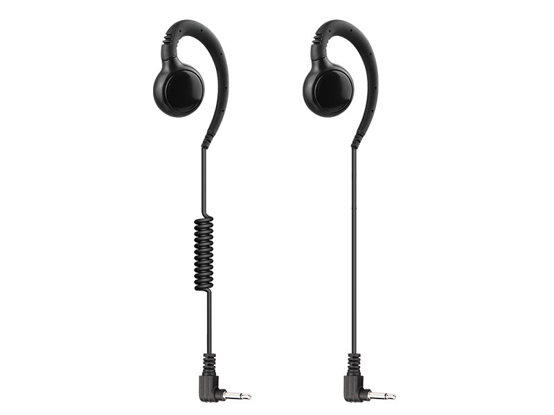 E-33C C-Ring Swivel Listen Only Earpiece-3.5mm or 2.5mm Plug