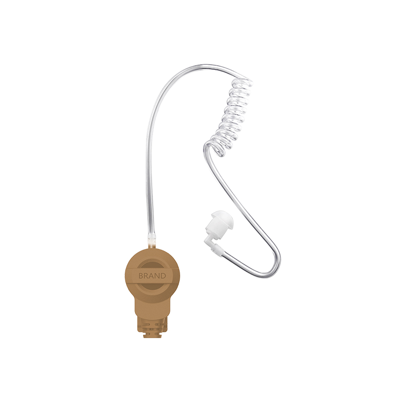 brown E-39 clear tube earpiece