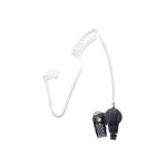 Black E-40 Clear Tube Earpiece with Metal Clip