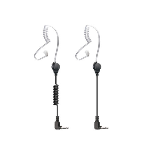 E-40C Clear Tube Listen Only Earpiece with Metal Clip