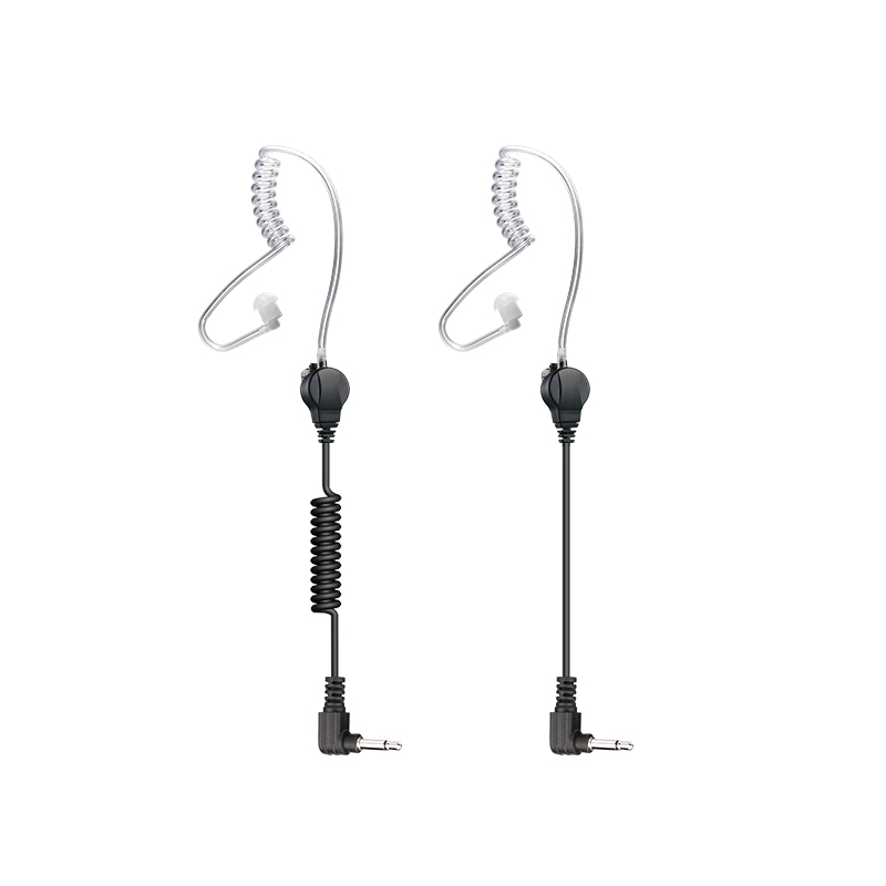 E-40C Clear Tube Listen Only Earpiece with Metal Clip