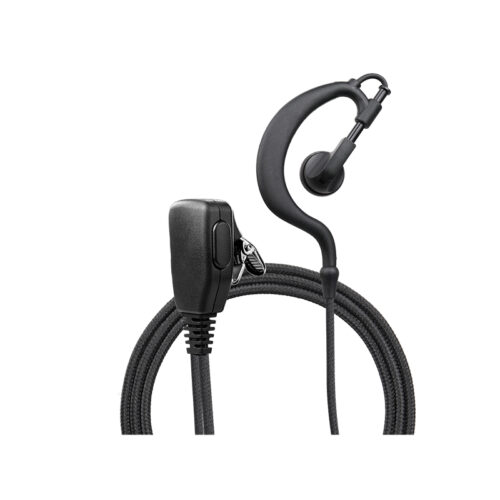 EM-2022-M1-NC-1W EM-2022N Braided Fiber Cloth G-shape Ear Hook Headset W/PTT Noise Cancelling Mic
