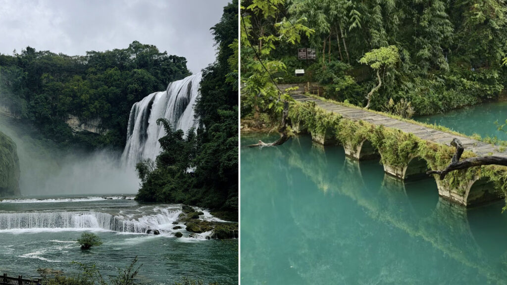 Huangguoshu Waterfall and beautiful scenery in Guizhou.