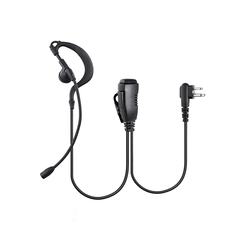 REMB-0127 G Shape Earpiece with Boom Mic for 2 Way Radios