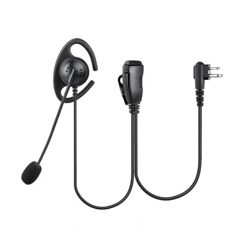 REMB-0427 D-Ring 1 Wire Earpiece with Mini Boom Microphone